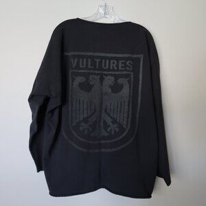 Vultures Long Sleeve Shirt YZY Yeezy Kanye West Black Size 2 M/L  EUC Oversized